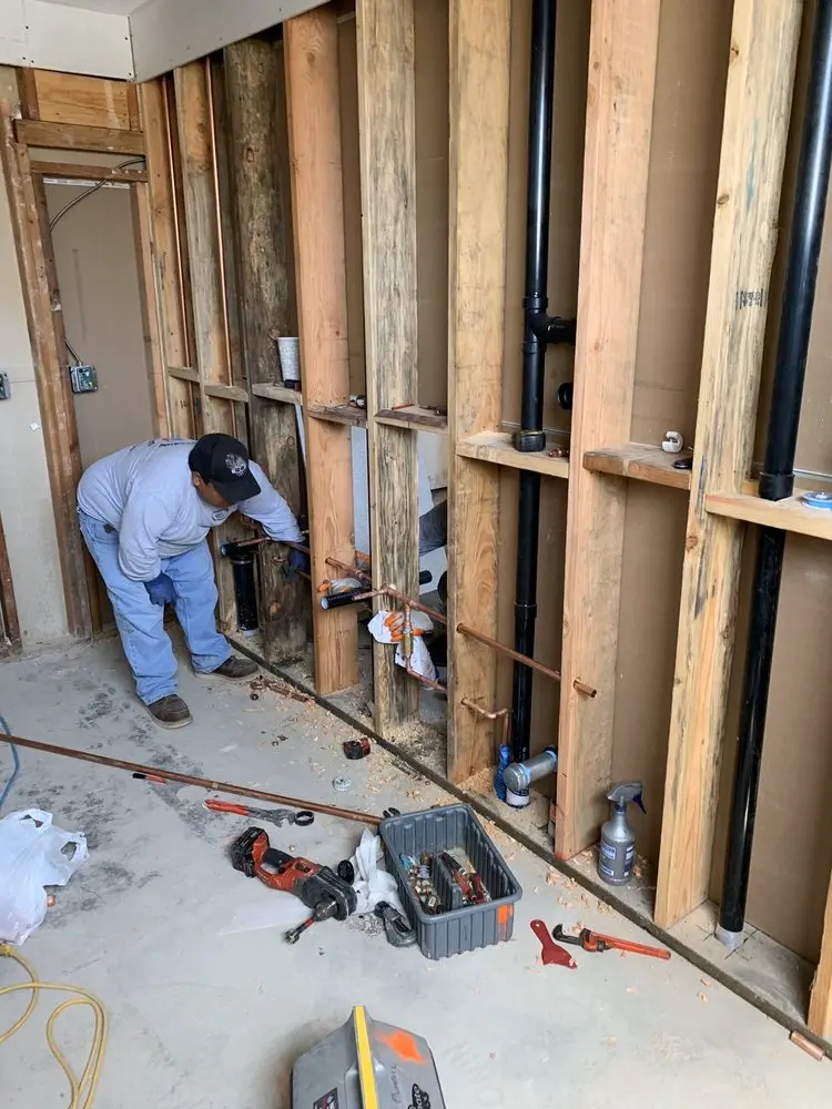 Commercial rough-in plumbing for Water Heater Replacement in Dyes Oakcrest